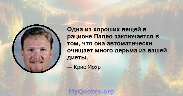 Одна из хороших вещей в рационе Палео заключается в том, что она автоматически очищает много дерьма из вашей диеты.