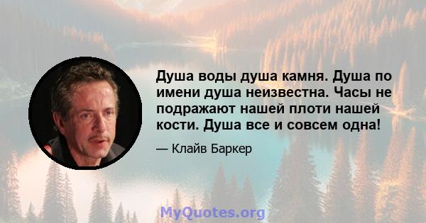 Душа воды душа камня. Душа по имени душа неизвестна. Часы не подражают нашей плоти нашей кости. Душа все и совсем одна!