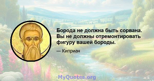 Борода не должна быть сорвана. Вы не должны отремонтировать фигуру вашей бороды.