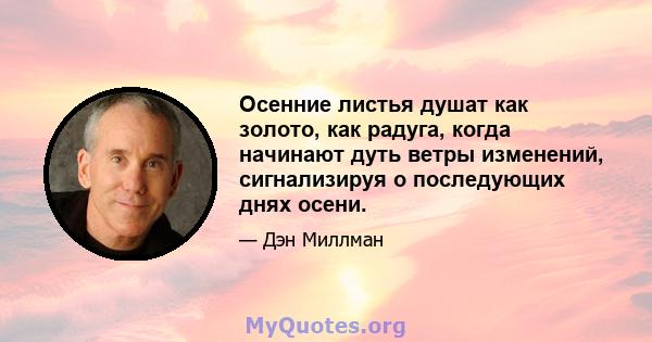 Осенние листья душат как золото, как радуга, когда начинают дуть ветры изменений, сигнализируя о последующих днях осени.