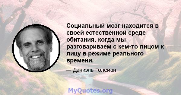 Социальный мозг находится в своей естественной среде обитания, когда мы разговариваем с кем-то лицом к лицу в режиме реального времени.