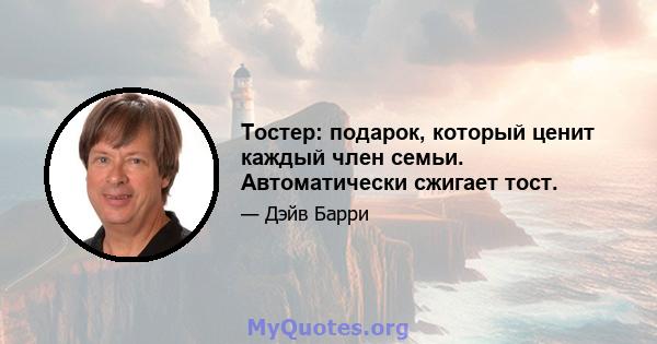 Тостер: подарок, который ценит каждый член семьи. Автоматически сжигает тост.