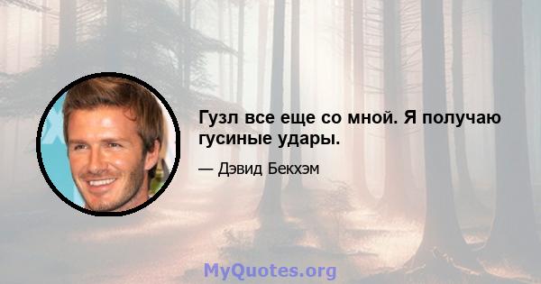 Гузл все еще со мной. Я получаю гусиные удары.