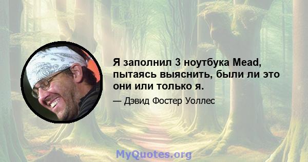 Я заполнил 3 ноутбука Mead, пытаясь выяснить, были ли это они или только я.