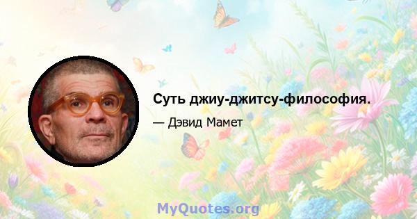 Суть джиу-джитсу-философия.