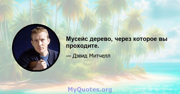 Мусейс дерево, через которое вы проходите.