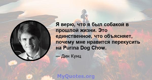 Я верю, что я был собакой в ​​прошлой жизни. Это единственное, что объясняет, почему мне нравится перекусить на Purina Dog Chow.