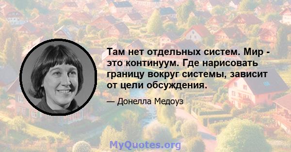 Там нет отдельных систем. Мир - это континуум. Где нарисовать границу вокруг системы, зависит от цели обсуждения.