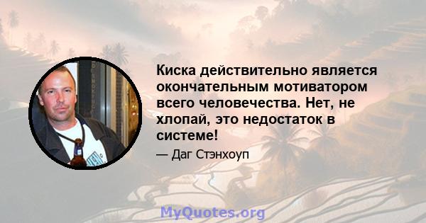 Киска действительно является окончательным мотиватором всего человечества. Нет, не хлопай, это недостаток в системе!