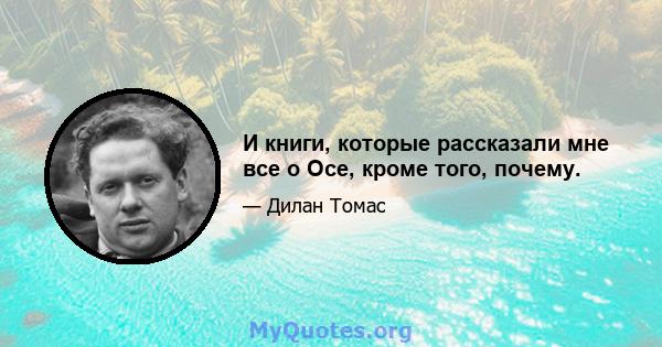 И книги, которые рассказали мне все о Осе, кроме того, почему.