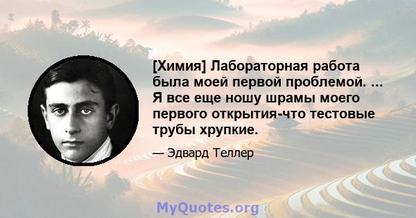 [Химия] Лабораторная работа была моей первой проблемой. ... Я все еще ношу шрамы моего первого открытия-что тестовые трубы хрупкие.