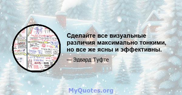 Сделайте все визуальные различия максимально тонкими, но все же ясны и эффективны.