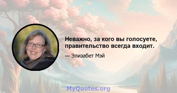 Неважно, за кого вы голосуете, правительство всегда входит.