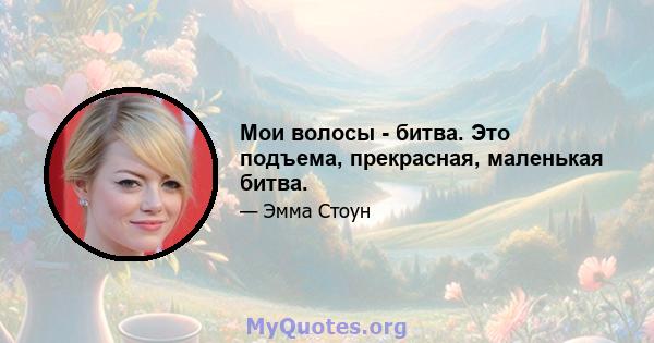 Мои волосы - битва. Это подъема, прекрасная, маленькая битва.