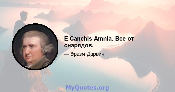 E Canchis Amnia. Все от снарядов.