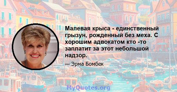 Малевая крыса - единственный грызун, рожденный без меха. С хорошим адвокатом кто -то заплатит за этот небольшой надзор.