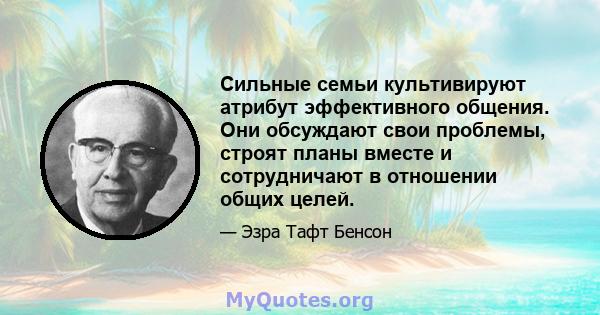 Сильные семьи культивируют атрибут эффективного общения. Они обсуждают свои проблемы, строят планы вместе и сотрудничают в отношении общих целей.