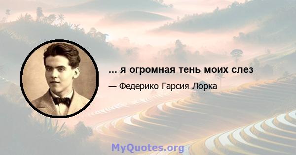 ... я огромная тень моих слез