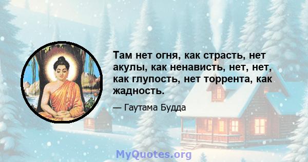 Там нет огня, как страсть, нет акулы, как ненависть, нет, нет, как глупость, нет торрента, как жадность.