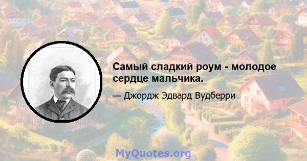 Самый сладкий роум - молодое сердце мальчика.