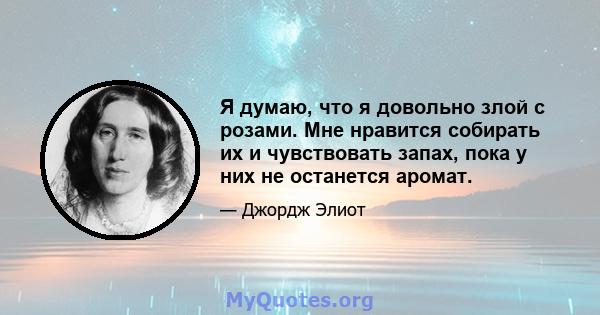 Я думаю, что я довольно злой с розами. Мне нравится собирать их и чувствовать запах, пока у них не останется аромат.