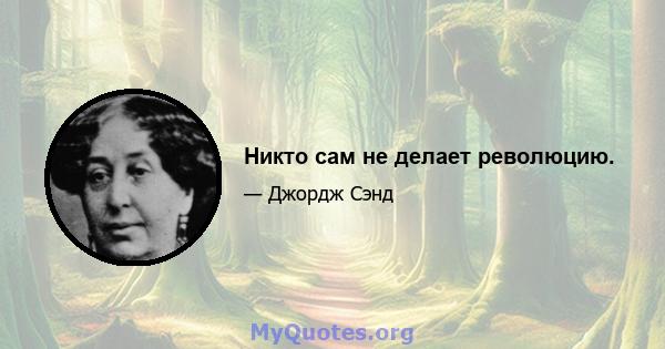 Никто сам не делает революцию.