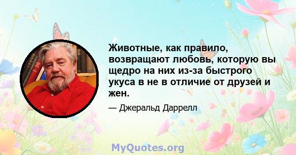 Животные, как правило, возвращают любовь, которую вы щедро на них из-за быстрого укуса в не в отличие от друзей и жен.