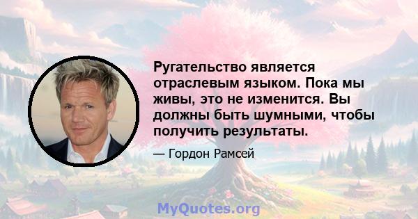 Ругательство является отраслевым языком. Пока мы живы, это не изменится. Вы должны быть шумными, чтобы получить результаты.