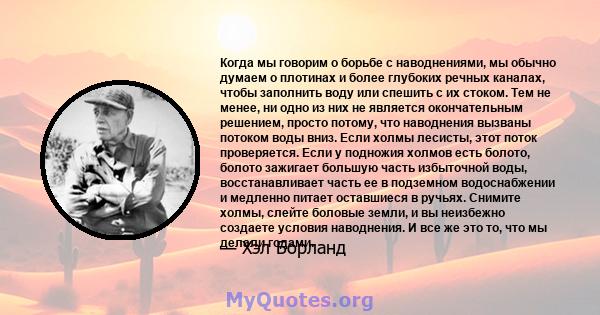 Когда мы говорим о борьбе с наводнениями, мы обычно думаем о плотинах и более глубоких речных каналах, чтобы заполнить воду или спешить с их стоком. Тем не менее, ни одно из них не является окончательным решением,