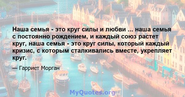 Наша семья - это круг силы и любви ... наша семья с постоянно рождением, и каждый союз растет круг, наша семья - это круг силы, который каждый кризис, с которым сталкивались вместе, укрепляет круг.