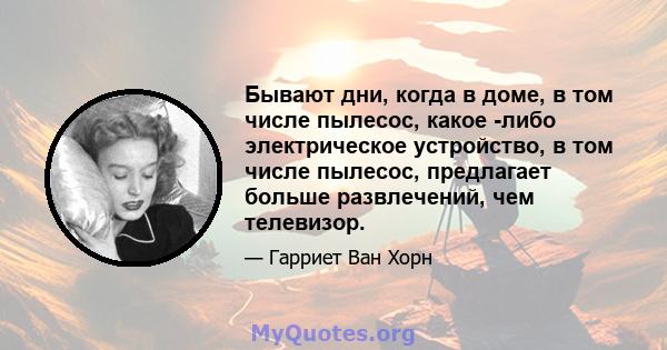 Бывают дни, когда в доме, в том числе пылесос, какое -либо электрическое устройство, в том числе пылесос, предлагает больше развлечений, чем телевизор.