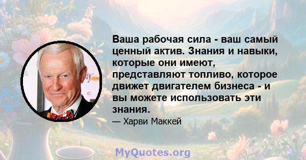 Ваша рабочая сила - ваш самый ценный актив. Знания и навыки, которые они имеют, представляют топливо, которое движет двигателем бизнеса - и вы можете использовать эти знания.