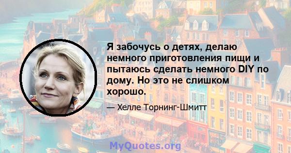 Я забочусь о детях, делаю немного приготовления пищи и пытаюсь сделать немного DIY по дому. Но это не слишком хорошо.