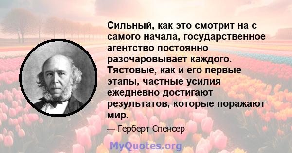 Сильный, как это смотрит на с самого начала, государственное агентство постоянно разочаровывает каждого. Тястовые, как и его первые этапы, частные усилия ежедневно достигают результатов, которые поражают мир.