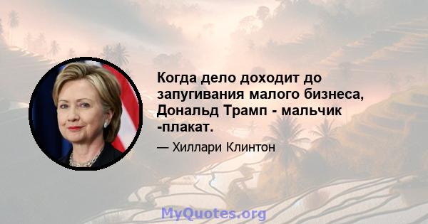 Когда дело доходит до запугивания малого бизнеса, Дональд Трамп - мальчик -плакат.