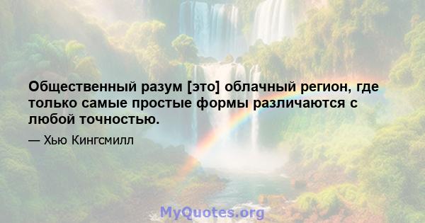 Общественный разум [это] облачный регион, где только самые простые формы различаются с любой точностью.