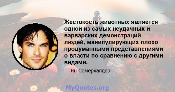 Жестокость животных является одной из самых неудачных и варварских демонстраций людей, манипулирующих плохо продуманными представлениями о власти по сравнению с другими видами.