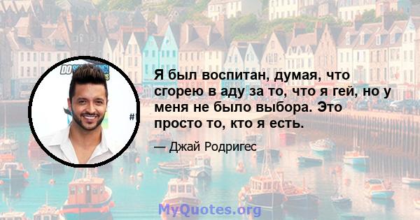 Я был воспитан, думая, что сгорею в аду за то, что я гей, но у меня не было выбора. Это просто то, кто я есть.