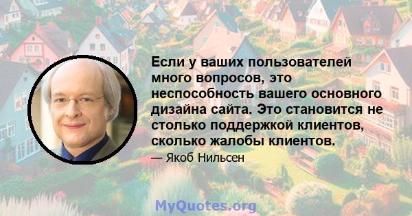 Если у ваших пользователей много вопросов, это неспособность вашего основного дизайна сайта. Это становится не столько поддержкой клиентов, сколько жалобы клиентов.