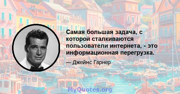 Самая большая задача, с которой сталкиваются пользователи интернета, - это информационная перегрузка.