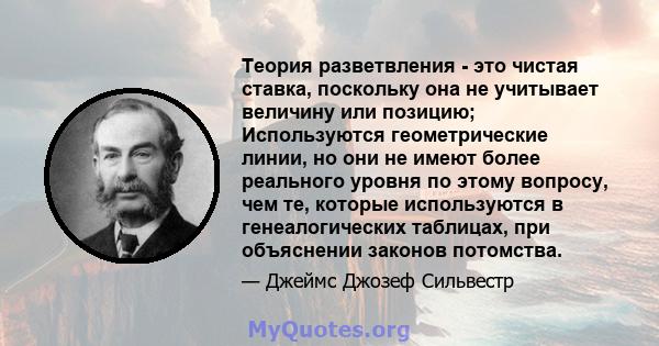 Теория разветвления - это чистая ставка, поскольку она не учитывает величину или позицию; Используются геометрические линии, но они не имеют более реального уровня по этому вопросу, чем те, которые используются в