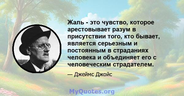 Жаль - это чувство, которое арестовывает разум в присутствии того, кто бывает, является серьезным и постоянным в страданиях человека и объединяет его с человеческим страдателем.