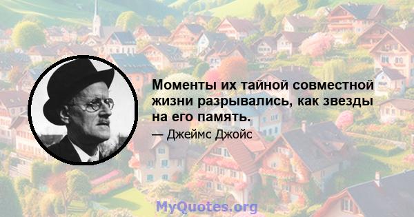 Моменты их тайной совместной жизни разрывались, как звезды на его память.