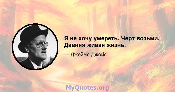 Я не хочу умереть. Черт возьми. Давняя живая жизнь.