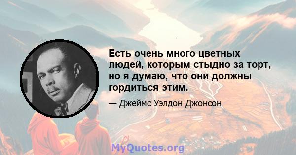 Есть очень много цветных людей, которым стыдно за торт, но я думаю, что они должны гордиться этим.