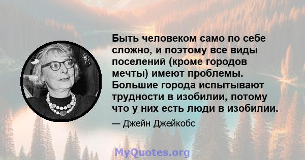 Быть человеком само по себе сложно, и поэтому все виды поселений (кроме городов мечты) имеют проблемы. Большие города испытывают трудности в изобилии, потому что у них есть люди в изобилии.