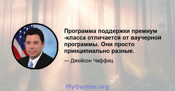 Программа поддержки премиум -класса отличается от ваучерной программы. Они просто принципиально разные.