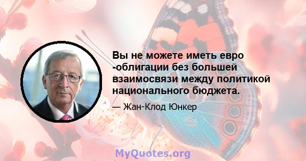 Вы не можете иметь евро -облигации без большей взаимосвязи между политикой национального бюджета.