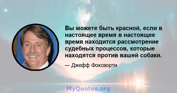 Вы можете быть красной, если в настоящее время в настоящее время находится рассмотрение судебных процессов, которые находятся против вашей собаки.