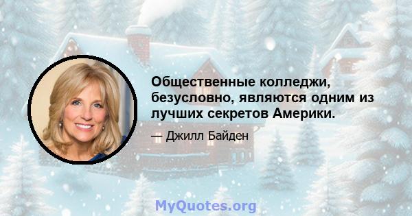 Общественные колледжи, безусловно, являются одним из лучших секретов Америки.